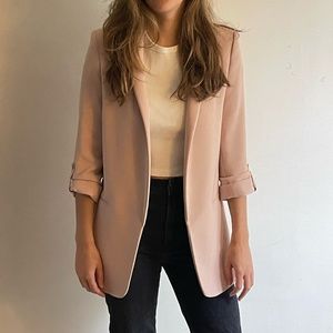 Zara blazer pastel pink